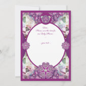 Rosace blau oder rot für baby&child einladung (Rückseite)