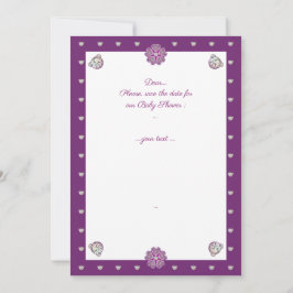 Rosace blau oder rot für baby&child einladung