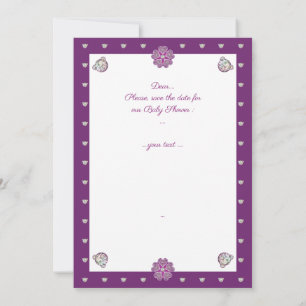 Rosace blau oder rot für baby&child einladung