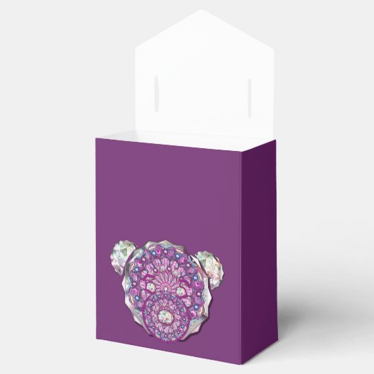 Rosace blau oder rot für baby&child geschenkschachtel (Geöffnet)