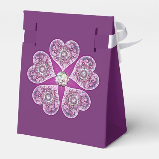 Rosace blau oder rot für baby&child geschenkschachtel (Rückseite)