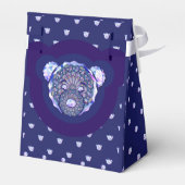 Rosace blau oder rot für baby&child geschenkschachtel (Rückseite)