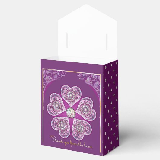 Rosace blau oder rot für baby&child geschenkschachtel (Geöffnet)