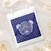 Rosace blau oder rot für baby&child geschenktütchen (Ausgeschnitten)