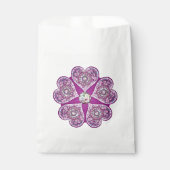 Rosace blau oder rot für baby&child geschenktütchen (Vorderseite)