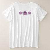 Rosace blau oder rot für baby&child große größe T-Shirt (Design Rückseite)