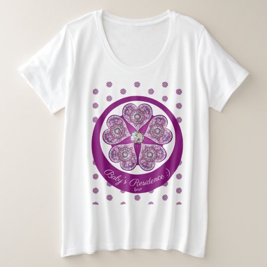 Rosace blau oder rot für baby&child große größe T-Shirt (Design vorne)