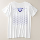 Rosace blau oder rot für baby&child große größe T-Shirt (Design Rückseite)