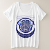 Rosace blau oder rot für baby&child große größe T-Shirt (Design vorne)