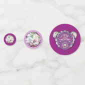 Rosace blau oder rot für baby&child konfetti (Vorderseiten)