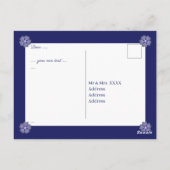 Rosace blau oder rot für baby&child postkarte (Rückseite)