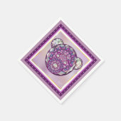 Rosace blau oder rot für baby&child serviette (Ecke)