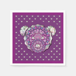 Rosace blau oder rot für baby&child serviette