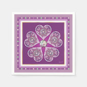 Rosace blau oder rot für baby&child serviette (Vorderseite)