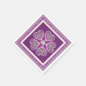 Rosace blau oder rot für baby&child serviette (Ecke)