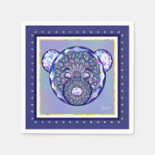 Rosace blau oder rot für baby&child serviette (Vorderseite)