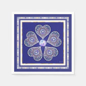 Rosace blau oder rot für baby&child serviette (Vorderseite)