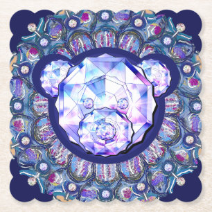 Rosace blau oder rot für baby&child untersetzer