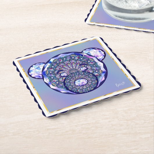 Rosace blau oder rot für baby&child untersetzer (angewinkelt)