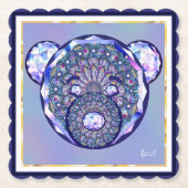 Rosace blau oder rot für baby&child untersetzer (Vorderseite)