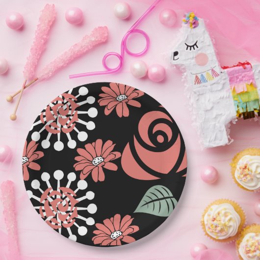 Rosacoaster Florah Plate Pappteller (Party)