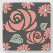 Rosacoaster Florah Untersetzer (Vorderseite)