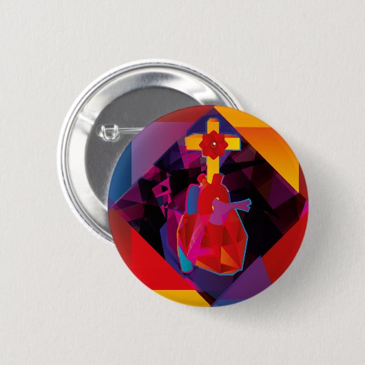 Rosacruz Button (Vorne & Hinten)