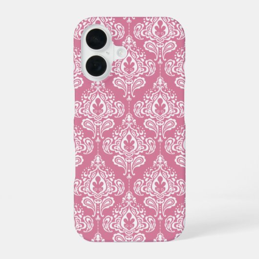 Rosadamaskus iPhone 16 Hülle (Rückseite)