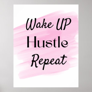 Rosafarben süßer Eifer Motivationszitat  Poster