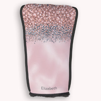 Rosafarben Vergoldet Personalisiert Golf Headcover