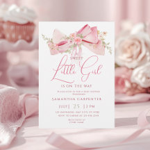 rosafarbene Floralschleife Baby Mädchen Coquette B