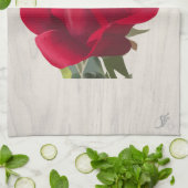 Rosafarbene Geschirrtuch (Gefaltet)