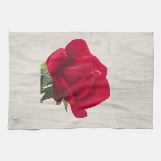 Rosafarbene Geschirrtuch (Horizontal)