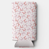 rosafarbene kokette Schleife Mädchen-Schriftzug Mo Selters Dosenkühler (Rückseite)