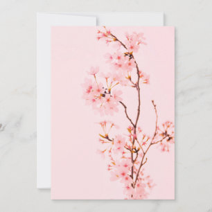 rosafarbene Marmorblumen-Einladung Einladung