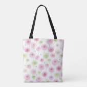 Rosafarbene Minz-Blumen-Ranunkel   Tasche (Rückseite)