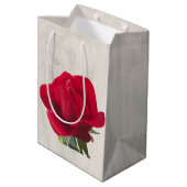 Rosafarbene Mittlere Geschenktüte (Rückseite Schrägansicht)