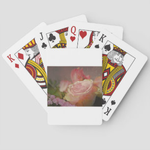rosafarbene Rosen Blumenstrauß Rose romantisch Spielkarten