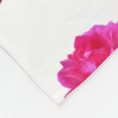 rosafarbene Rosen-Fliesblanke Fleecedecke (Ecke)