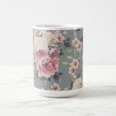 rosafarbene Rosen Kaffeetasse (Mittel)