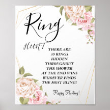 rosafarbene Wasserfarbe-Rosen-Ring-Brautparty-Spie