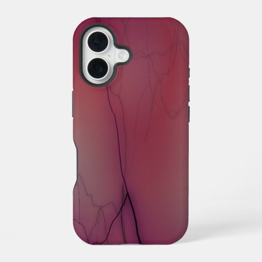 rosafarbener Blitz iPhone 16 Hülle (Rückseite)