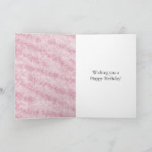 Rosafarbener Glitter-Geburtstag Karte (Innenseite)