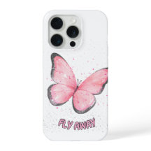 rosafarbener Glitter-Schmetterling