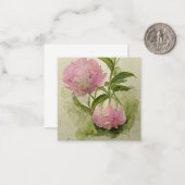 Rosafarbener Mädels Mitteilungskarte (Vorderseite/Rückseite Beispiel)