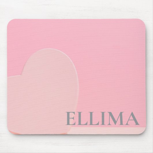 rosafarbener Marmor Mousepad (Vorne)