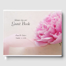 Rosafarbener mit Band Gästebuch