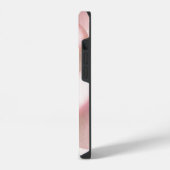 rosafarbener Perlen-Ästhetik-iPhone-14-Case. iPhone Hülle (Linke Seite)