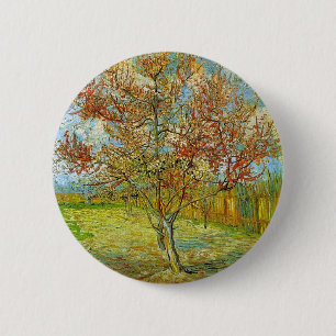 Rosafarbener Pfirsichbaum in Blüte Erinnerung an M Button
