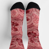 Rosafarbener Stein Socken (Oben)